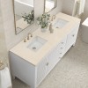 Myrrin 72" Double (Vanity Only Pricing) in Bright White
